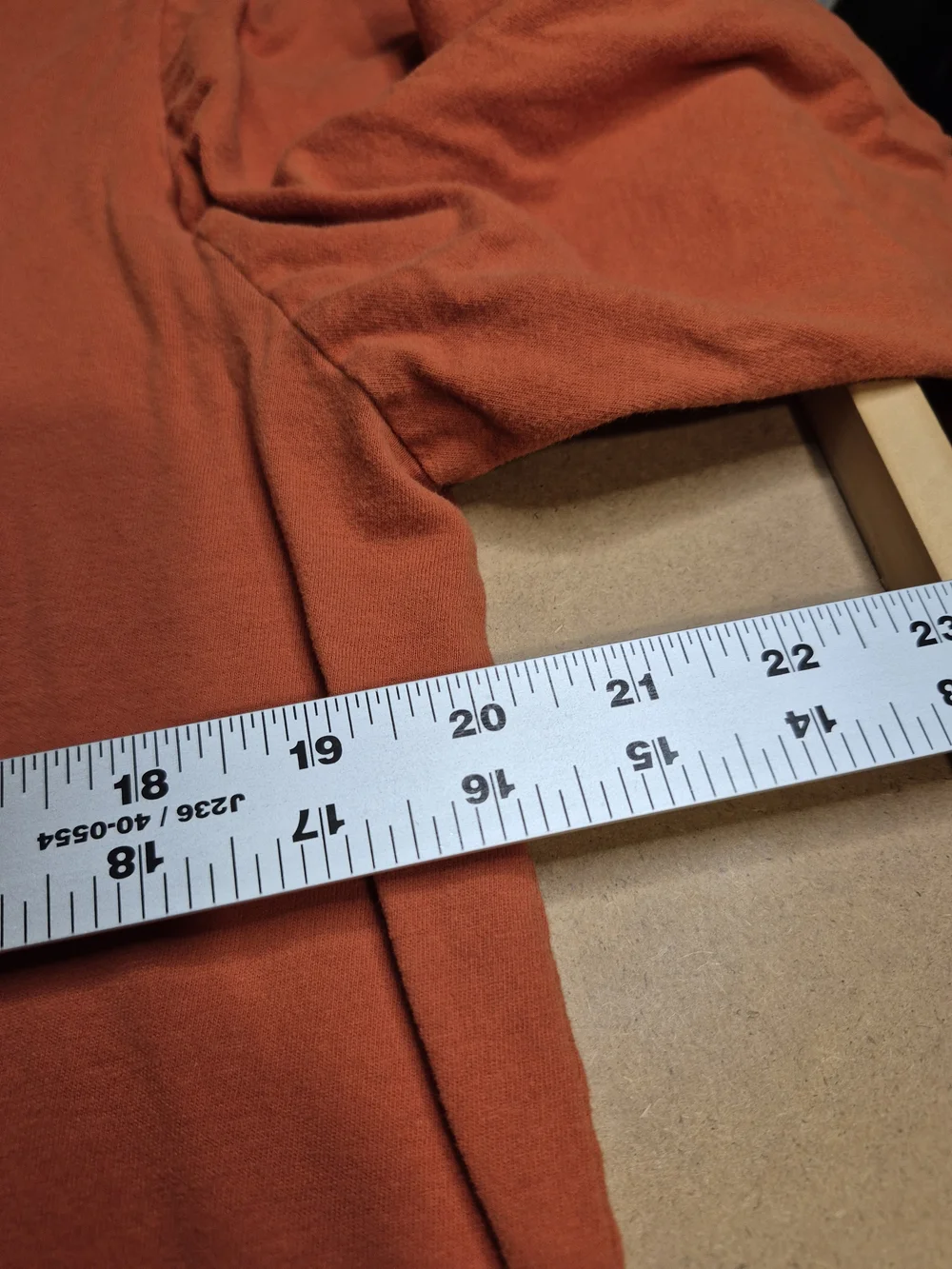 The North Face Men's Long Sleeve Crew Tee - Rust Orange
